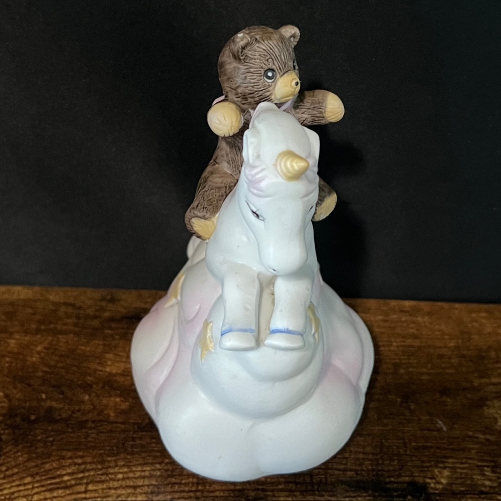 Bear Riding Unicorn Rotating Music Box - Picture 5 of 12